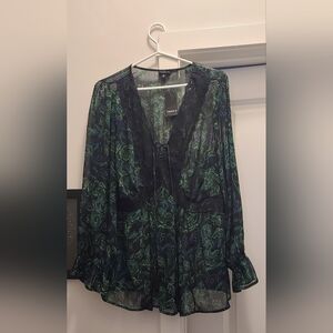 Torrid Green Relaxed Blouse